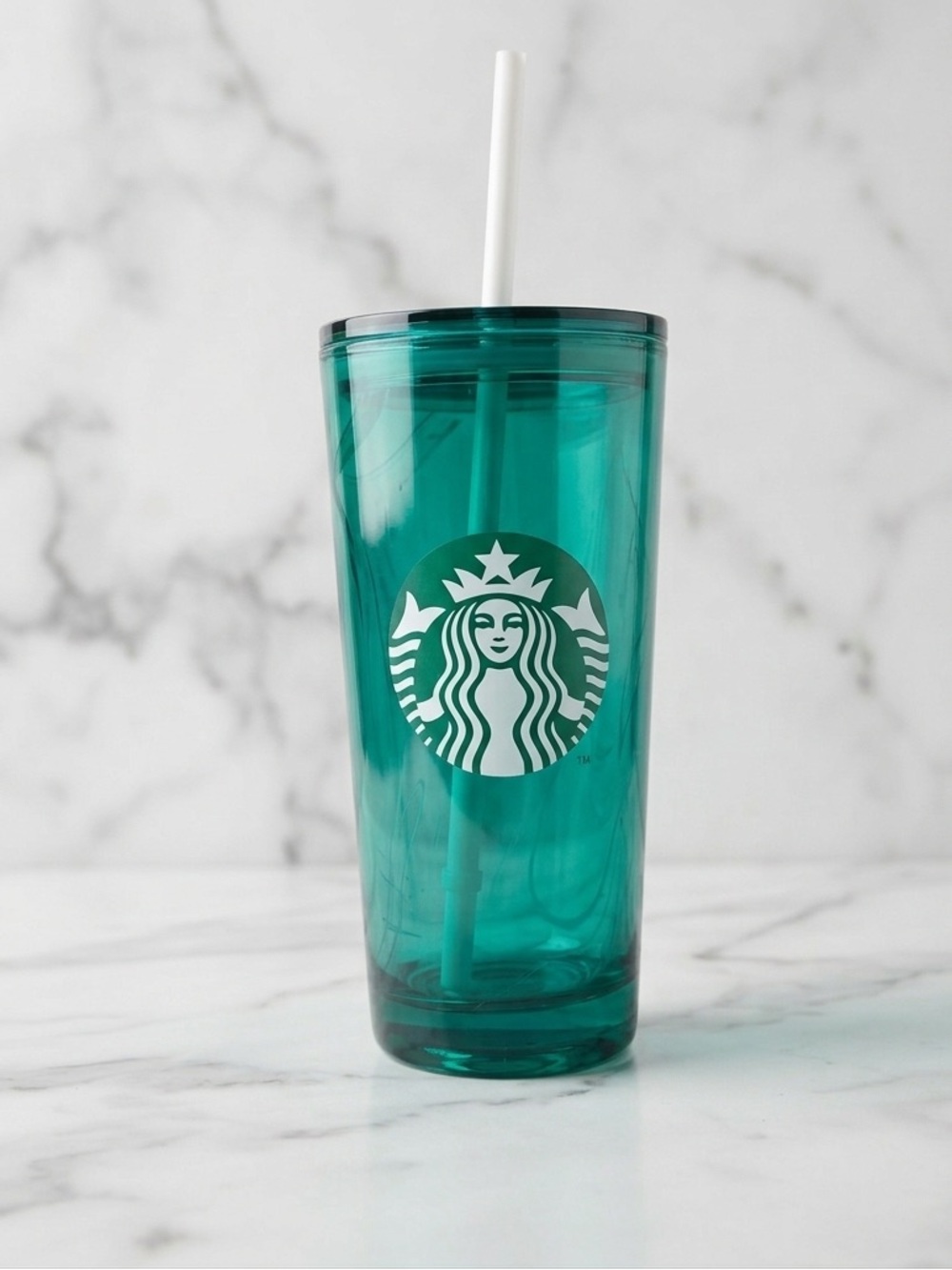 GLASS ULTRA RARE!!! Starbucks 2022 Seafoam Translucent Green Cold Tumbler Swirl